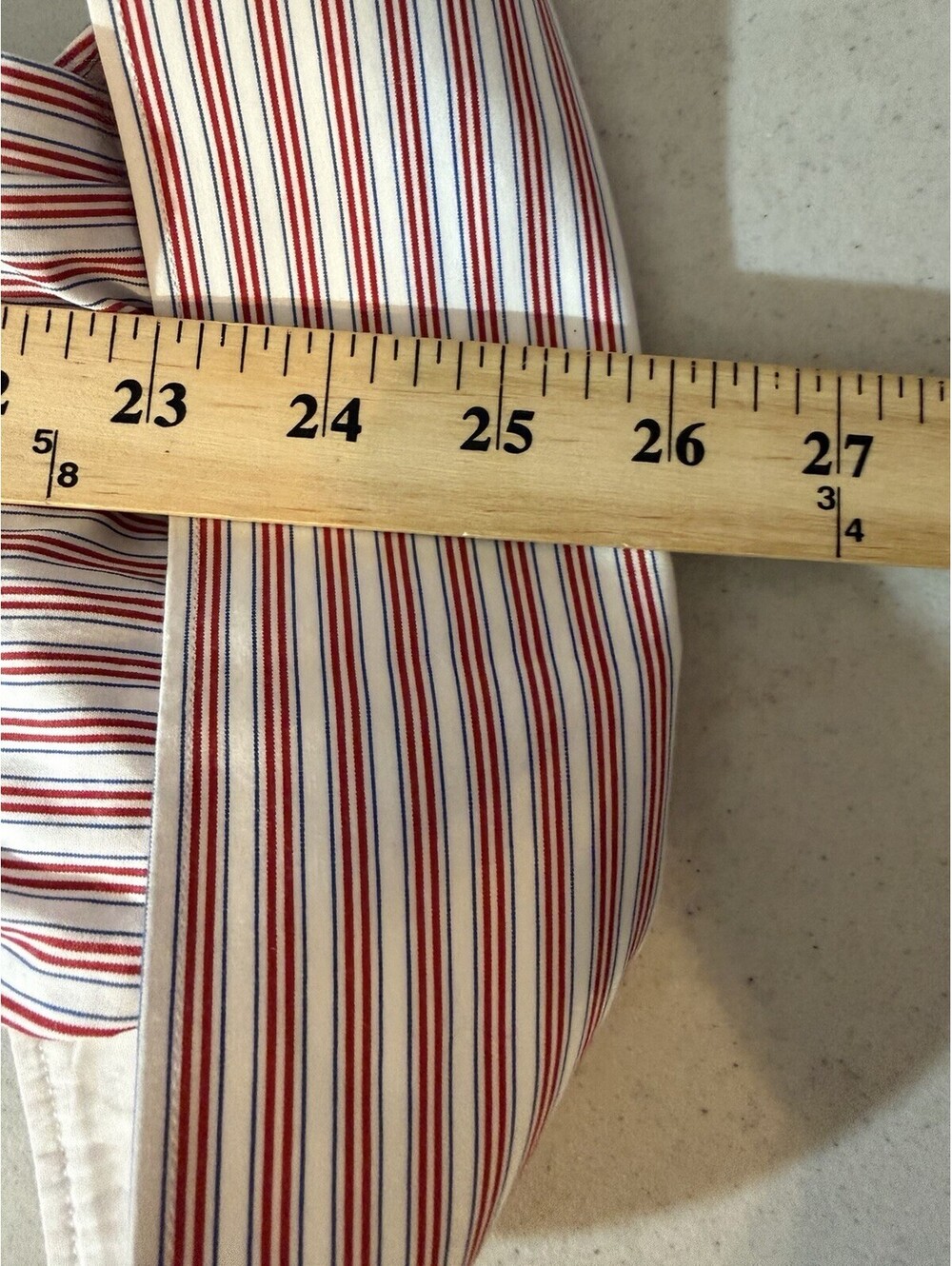 Thomas Pink 2012 Special Edition Olympics Dress Shirt Red Blue Stripes Size 16.5 - Picture 5 of 6